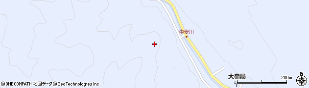 山口県美祢市大嶺町（奥分）周辺の地図