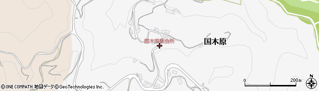 国木原集会所周辺の地図