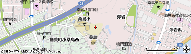 徳島県鳴門市撫養町大桑島（与三左谷）周辺の地図