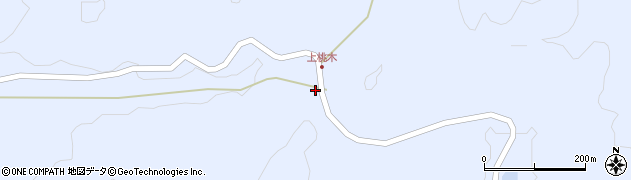 山口県美祢市大嶺町（奥分桃ノ木上）周辺の地図