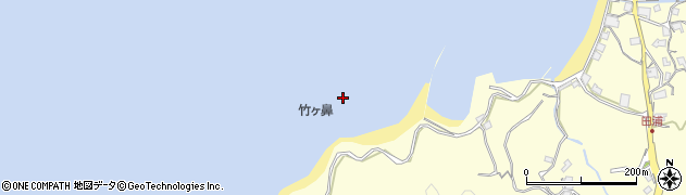 竹ケ鼻周辺の地図