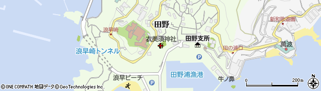 衣美須神社周辺の地図