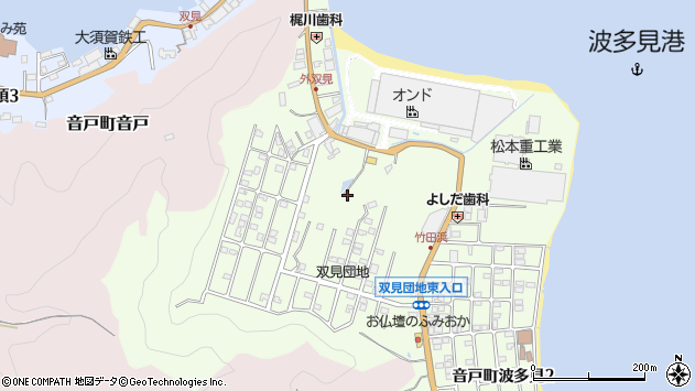 〒737-1207 広島県呉市音戸町波多見の地図