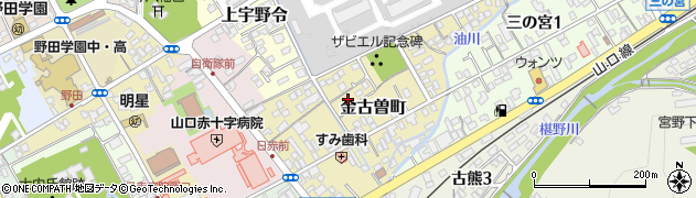 山口県山口市金古曽町周辺の地図