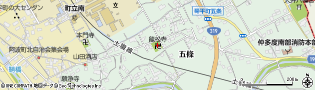 龍松寺周辺の地図