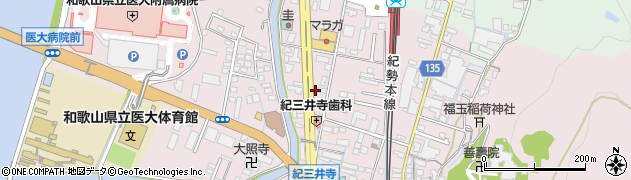 ガッツレンタカー和歌山紀三井寺店周辺の地図