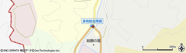 多和小学校前周辺の地図