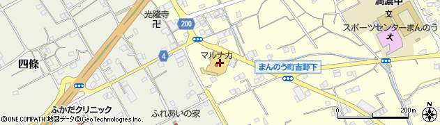 香川県仲多度郡まんのう町吉野下林周辺の地図