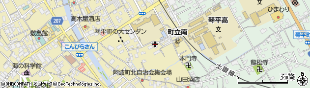 香川県仲多度郡琴平町105-5周辺の地図