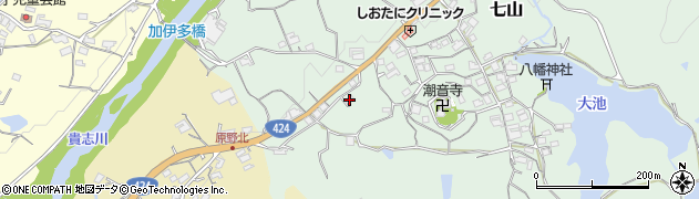 和歌山県海南市七山75周辺の地図
