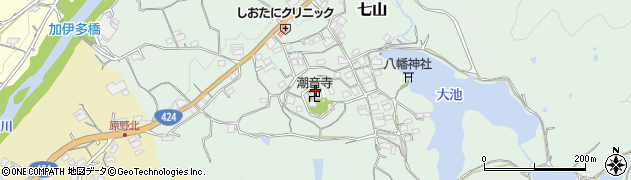和歌山県海南市七山376周辺の地図