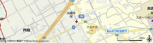 香川県仲多度郡まんのう町四條364周辺の地図