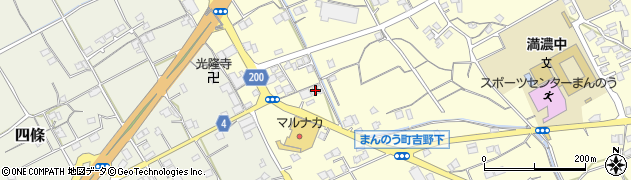 香川県仲多度郡まんのう町吉野下1150-2周辺の地図