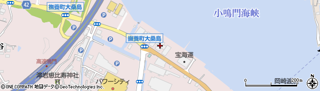 徳島県鳴門市撫養町大桑島濘岩浜53周辺の地図