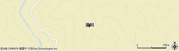 和歌山県高野町（伊都郡）湯川周辺の地図