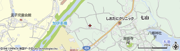和歌山県海南市七山167周辺の地図