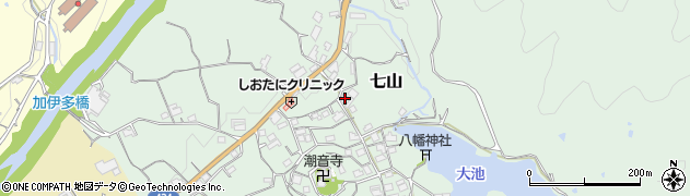 和歌山県海南市七山266周辺の地図