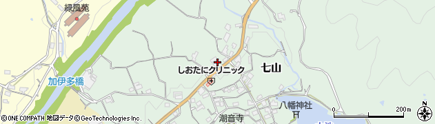 和歌山県海南市七山216周辺の地図