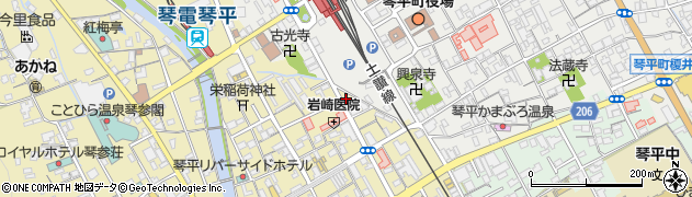 香川県仲多度郡琴平町296周辺の地図