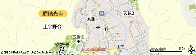 山口県山口市木町周辺の地図
