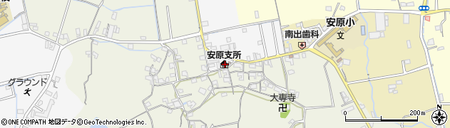 和歌山市安原支所周辺の地図