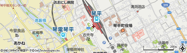 琴平駅周辺の地図