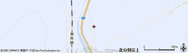 山口県美祢市大嶺町北分利宗上1234周辺の地図