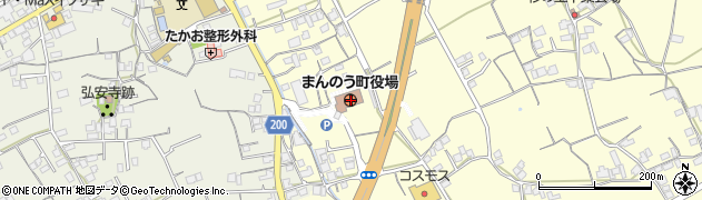 香川県仲多度郡まんのう町周辺の地図