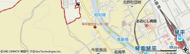 琴平観光センター前周辺の地図