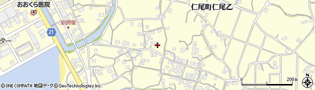 香川県三豊市仁尾町仁尾乙413周辺の地図