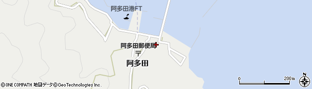 阿多田島漁協漁村センター周辺の地図