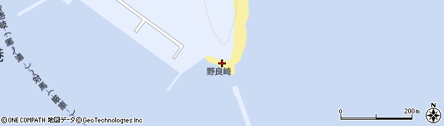 耶良埼灯台周辺の地図
