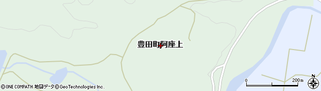 山口県下関市豊田町大字阿座上周辺の地図