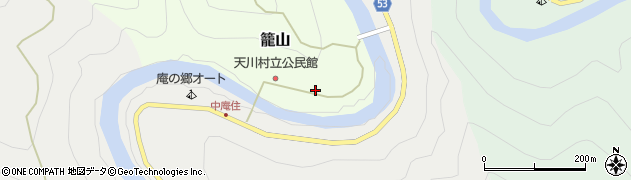 奈良県吉野郡天川村籠山126周辺の地図