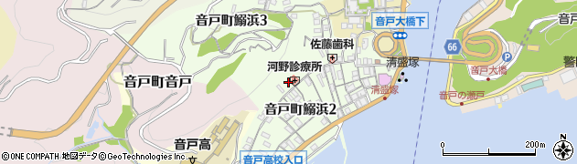 広島県呉市音戸町鰯浜周辺の地図