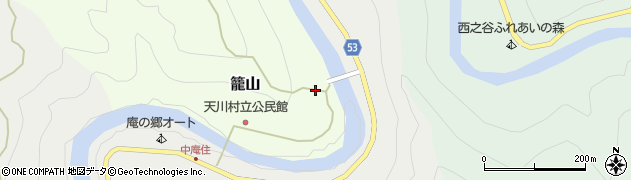 奈良県吉野郡天川村籠山142周辺の地図