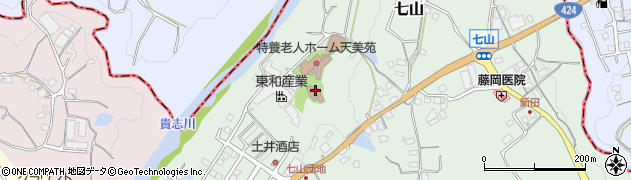 和歌山県海南市七山828周辺の地図