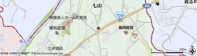 和歌山県海南市七山1014周辺の地図