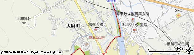 香川県善通寺市大麻町64周辺の地図