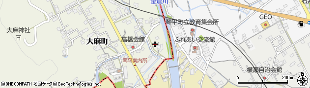 香川県善通寺市大麻町64-2周辺の地図