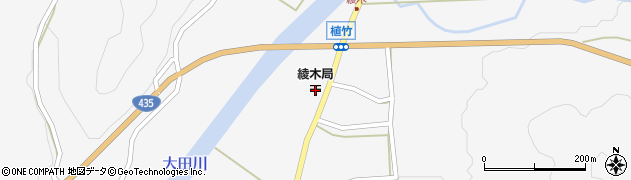 綾木郵便局 ＡＴＭ周辺の地図