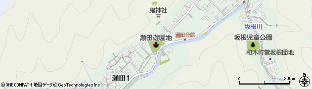 瀬田遊園地周辺の地図