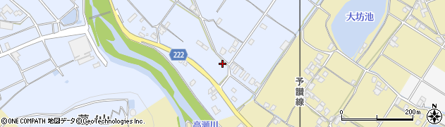 香川県三豊市三野町下高瀬2375周辺の地図