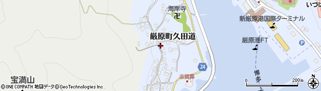 長崎県対馬市厳原町久田道1597周辺の地図