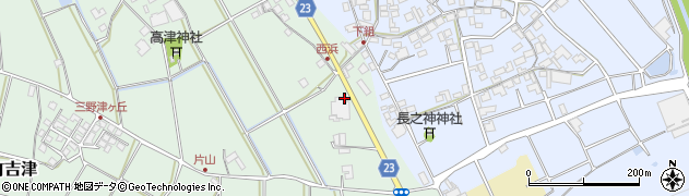三豊メモリアルホール中央みの会館周辺の地図