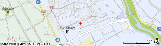 香川県三豊市三野町下高瀬138周辺の地図