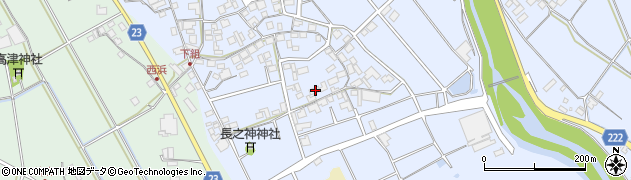 香川県三豊市三野町下高瀬285周辺の地図