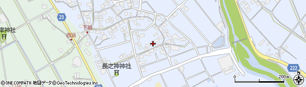 香川県三豊市三野町下高瀬284周辺の地図