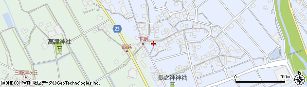 香川県三豊市三野町下高瀬339周辺の地図