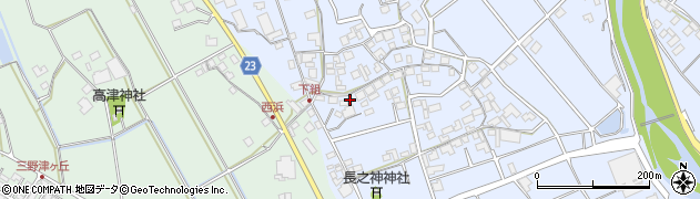 香川県三豊市三野町下高瀬334周辺の地図